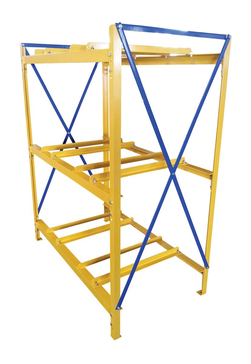 VESTIL DRK-2-3 Drum Storage Rack, 2 Inch Width, 3 Inch Height | CE3CMP
