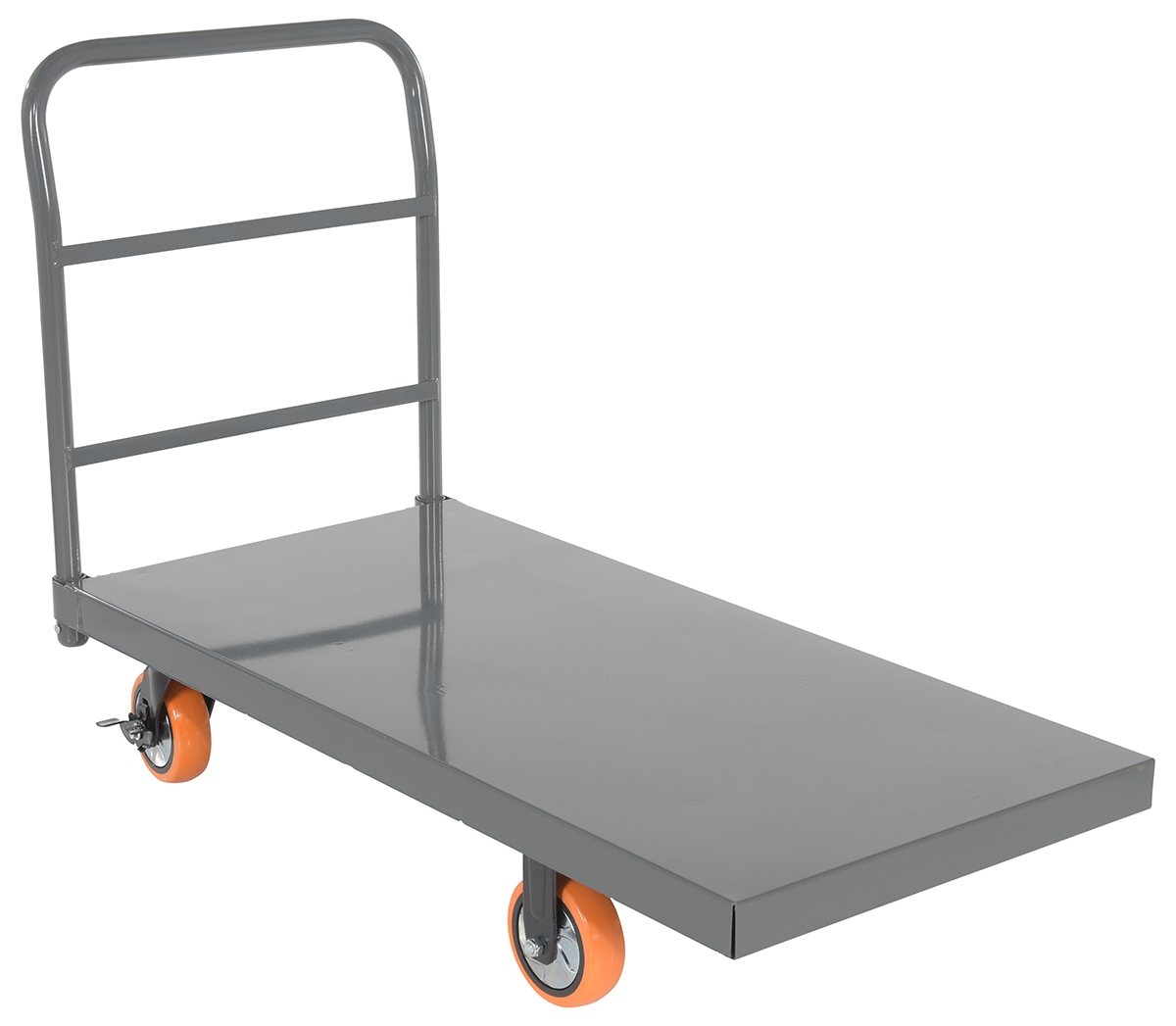 VESTIL ECSPT-2448-C7C Stl Platform Trk 6x2 Poly Casters | CY7LGH