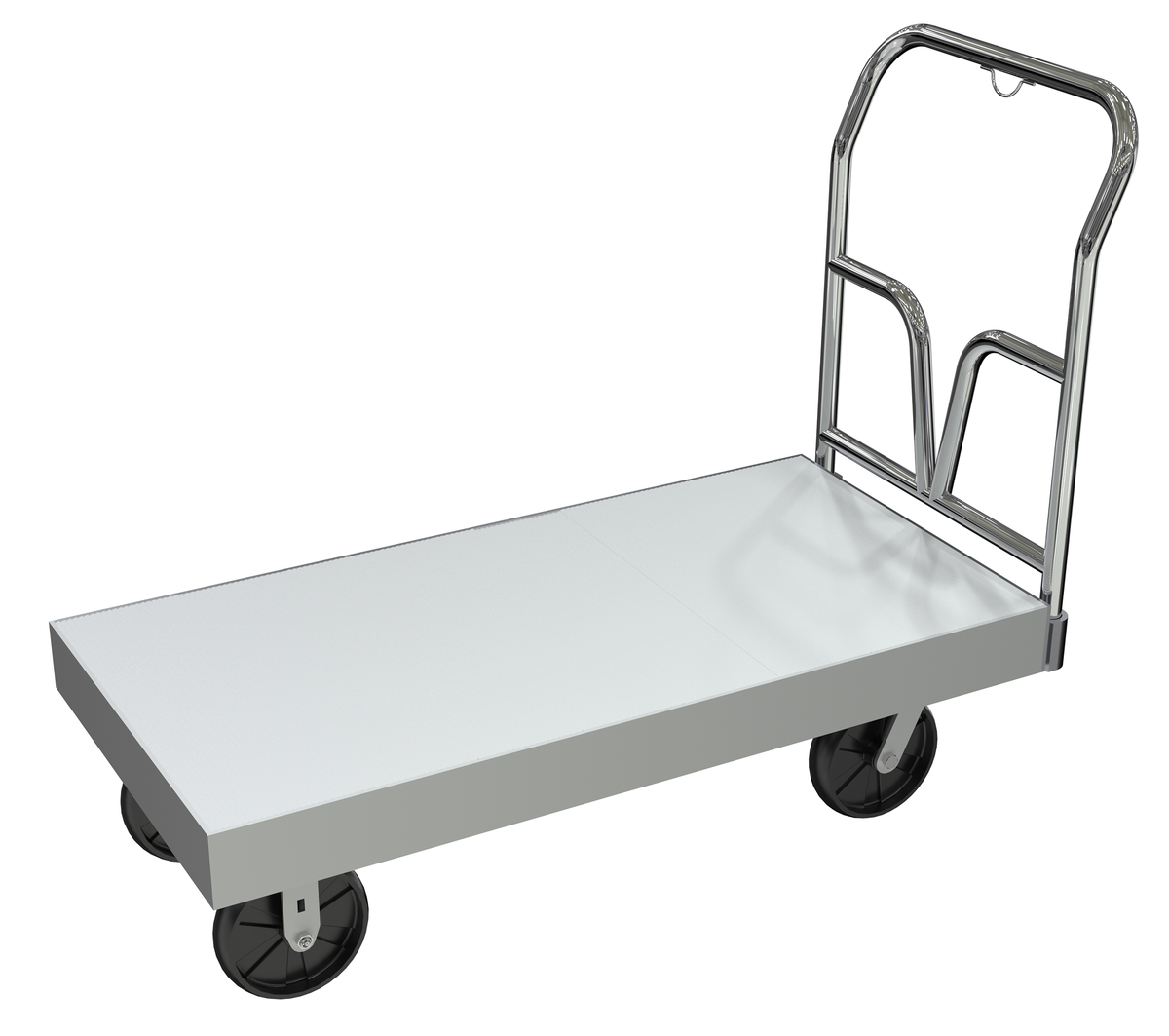 VESTIL EFHD-2448 Extruded Aluminium Platform Truck, 24 x 48 Inch Size | AG7RDQ