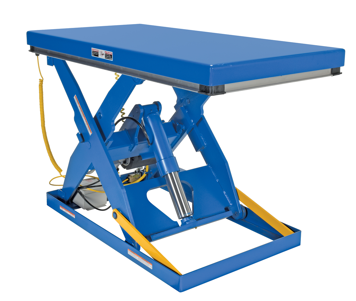 VESTIL EHLT-3672-3-43 Electric Hydraulic Lift Table, 3000 lb., 36 x 72 Inch Size, Blue, Steel | AG7RGC