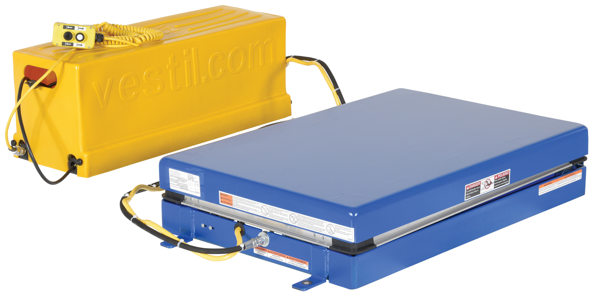 VESTIL EHLTS-2436-4-31 Single Leg Scissor Lift, 4000 Lb. Capacity, 24 Inch x 36 Inch Size | AG7RJL