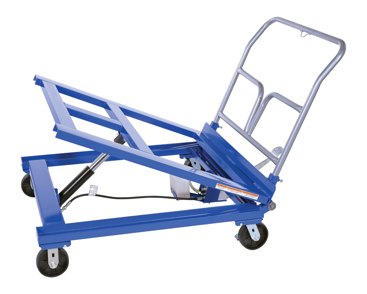 VESTIL ETT-254 Economy Transporter And tilter, 2000 Lb. capacity, blue | AG7RRN