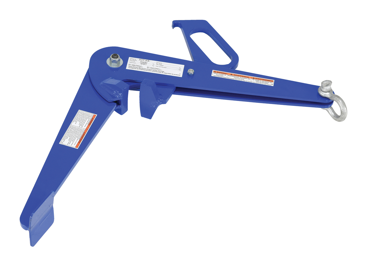 VESTIL FDT-22 Drum Lifter, 1000 30 And 55 Gallon, Steel Drum | AG7RWG