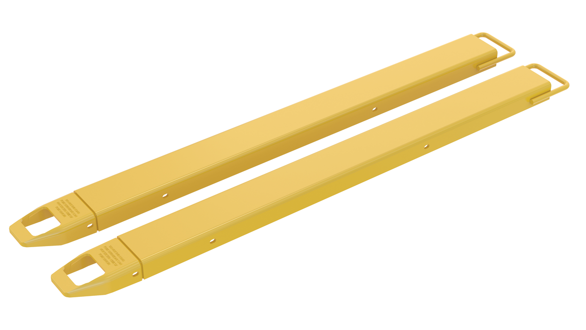Steel Fork Extension, 4 x 60 Inch, 4000 lb Capacity, Yellow