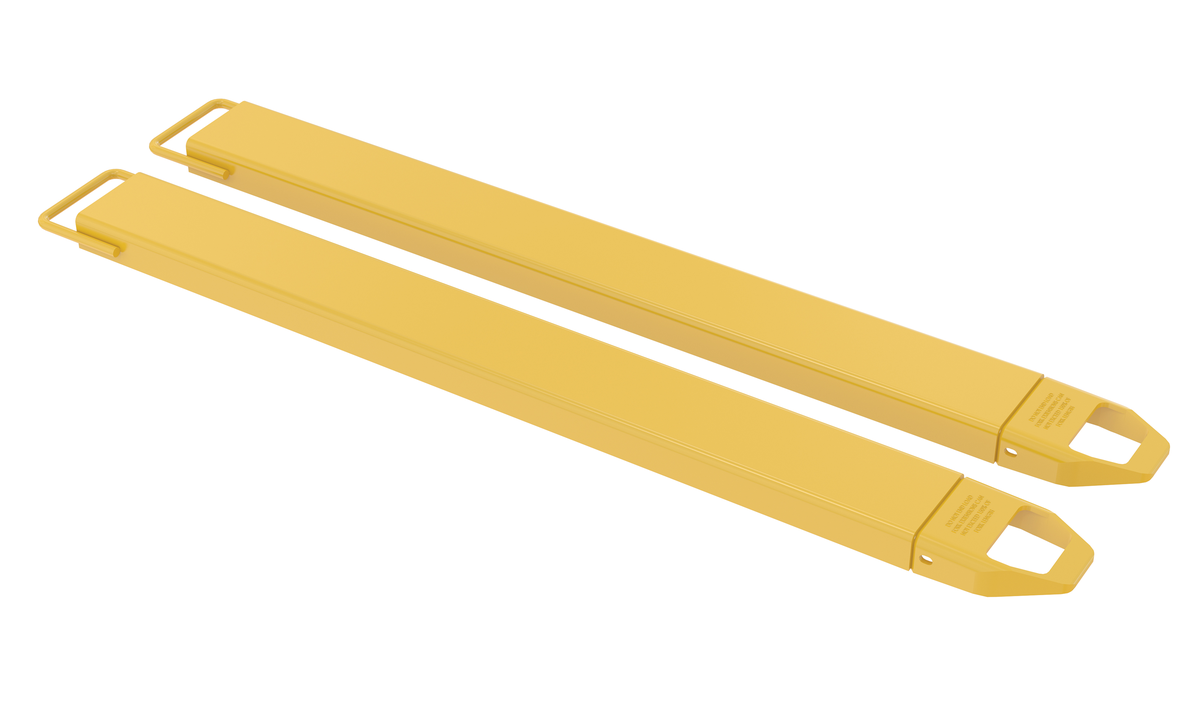 Steel Fork Extension, 6 x 63 Inch, 4000 lb Capacity, Yellow