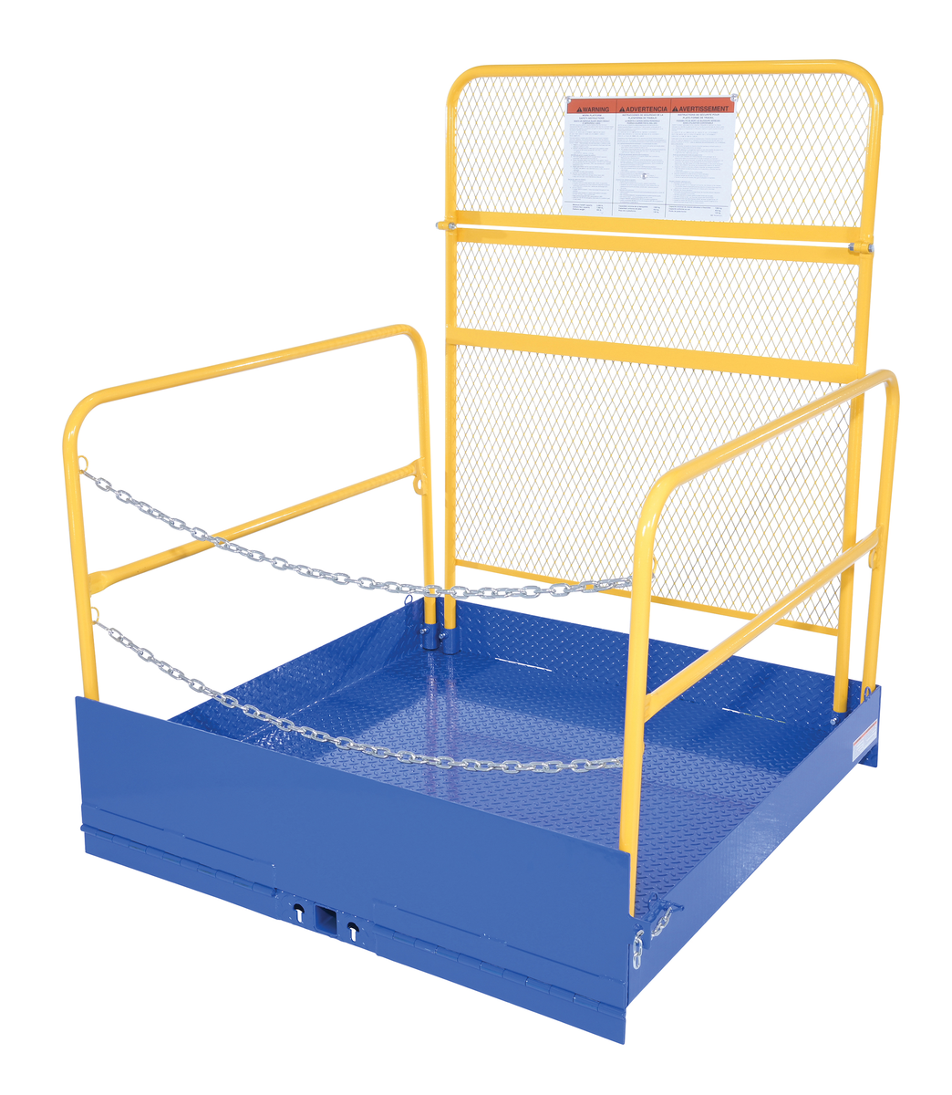 VESTIL FTLP-5454-HR Fork Truck Loading Platform with Handrail | CE3DKG