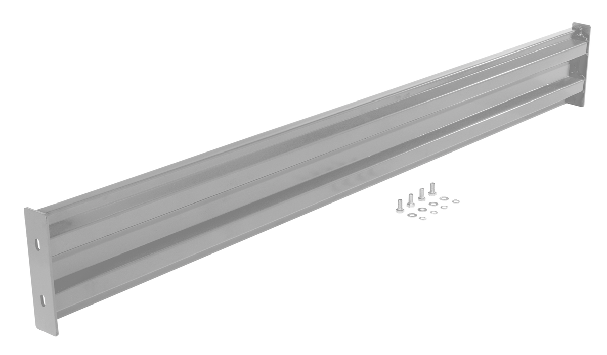 VESTIL GR-F2R-BO-10-SL Bolt-On Style Guard Rail 10 Ft Silver | CY7MJZ