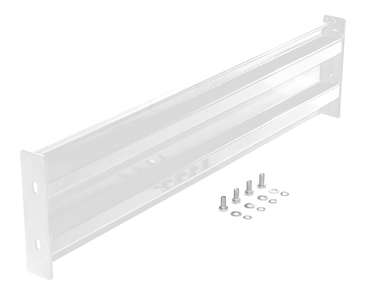 VESTIL GR-F2R-BO-4-WT Bolt-On Style Guard Rail 4 Ft White | CY7KZA