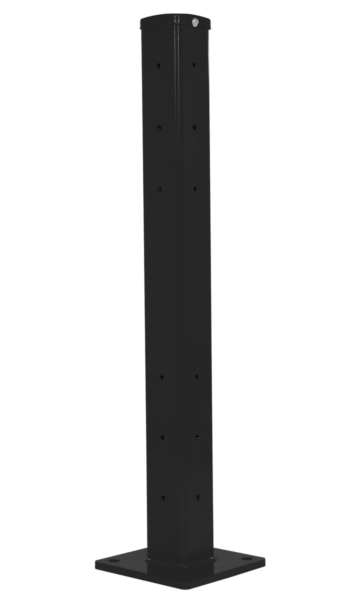 VESTIL GR-F2R-BO-TP42-BK Rigid Tube Post 42 Inch Bolt-On Style-Black | CY7KTY
