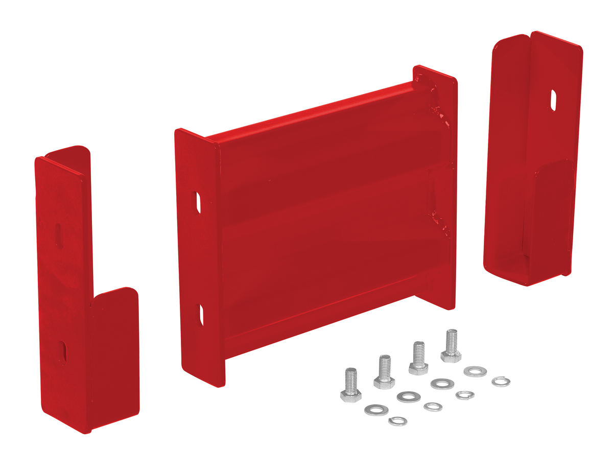 VESTIL GR-F2R-DI-1-RD Drop-In Style Guard Rail 1 Ft Red | CY7MAQ