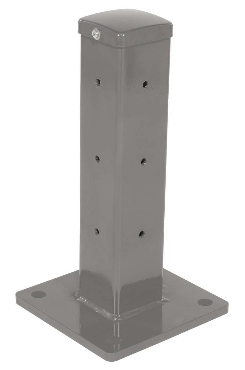 VESTIL GR-F2R-DI-TP18-GYSG Rigid Tube Post 18In Bolt-On Style Gray Semi Gloss | CY7MBA