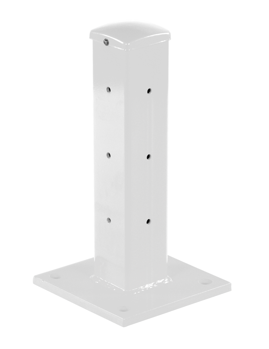 VESTIL GR-F2R-DI-TP18-WT Rigid Tube Post 18 Inch Bolt-On Style White | CY7KVQ