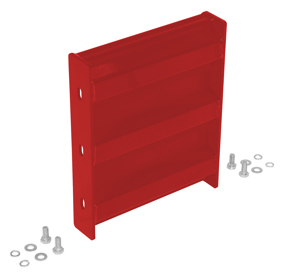 VESTIL GR-F3R-BO-1-RD Bolt-On Style Guard Rail 1 Ft Red | CY7LDY