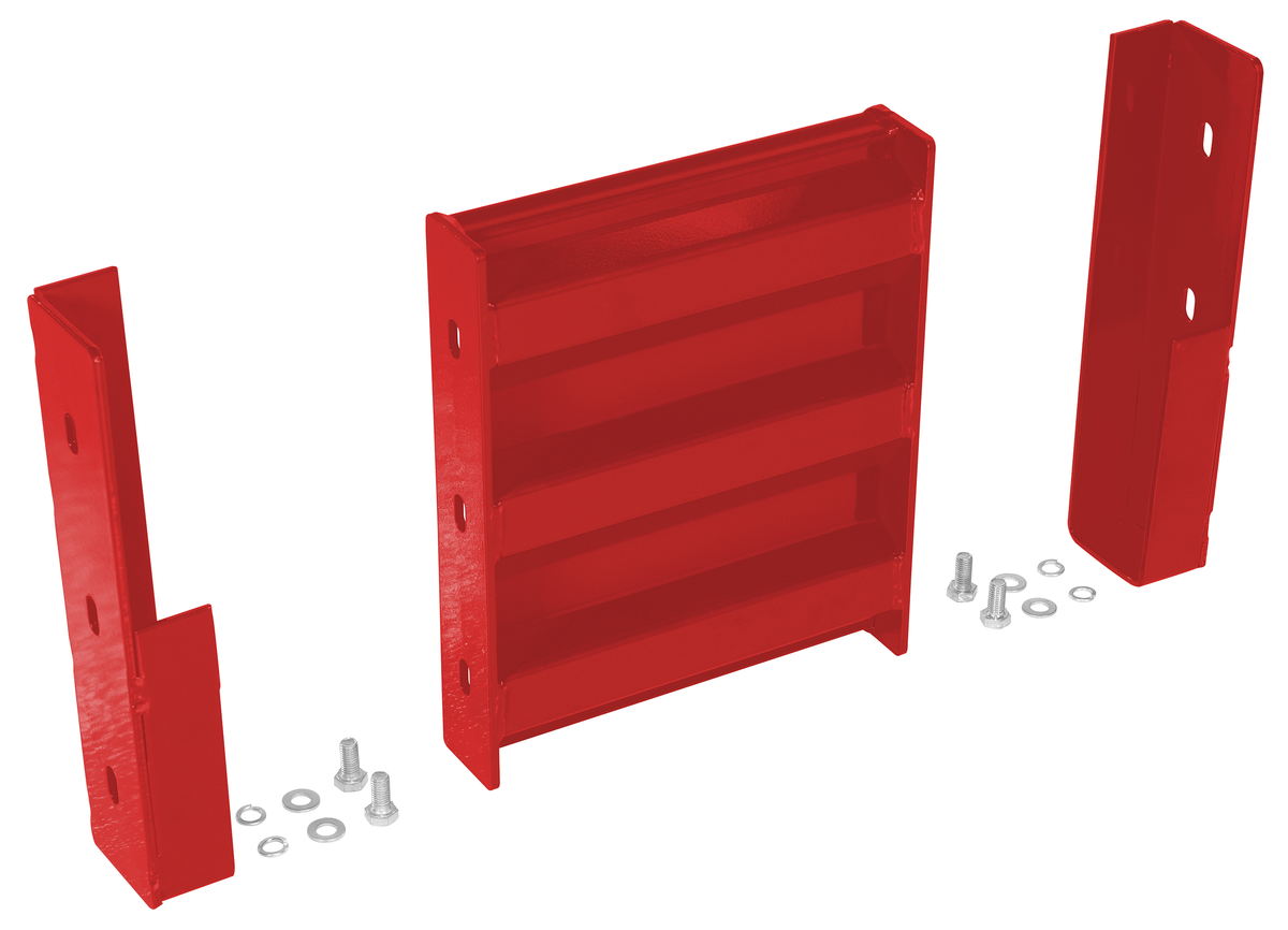 VESTIL GR-F3R-DI-1-RD Drop-In Style Guard Rail 1 Ft Red | CY7KWL