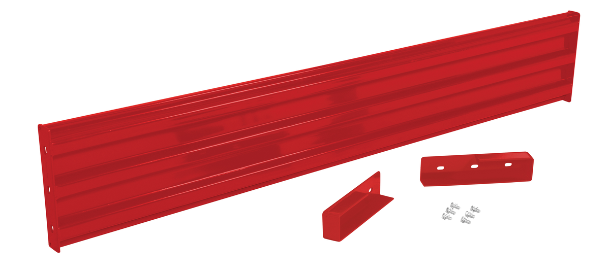 VESTIL GR-F3R-DI-8-RD Drop-In Style Guard Rail 8 Ft Red | CY7KNP
