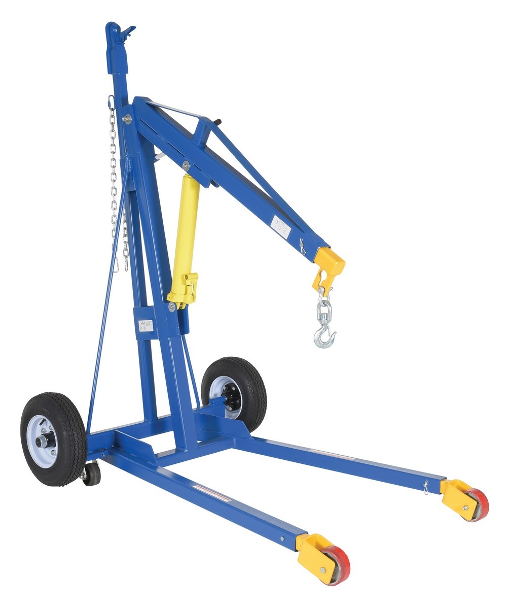 Steel Hoist Trailer 2000 lb Capacity, Blue/Yellow