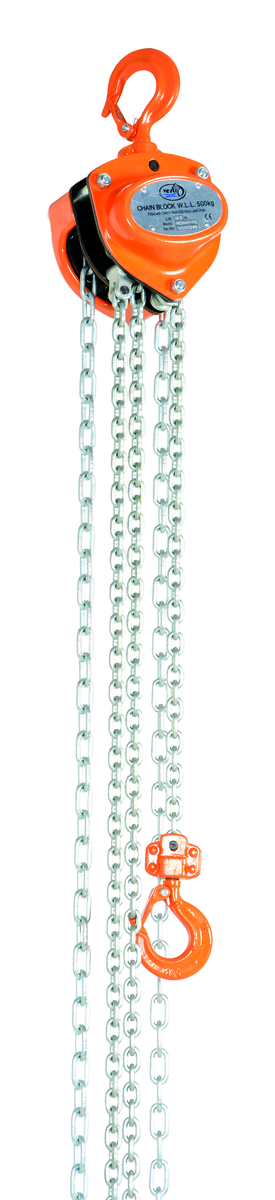 VESTIL HCH-1-15 Manual Chain Hoist, 1000 Lb Capacity, 15 Feet Lift height | AG7TUR