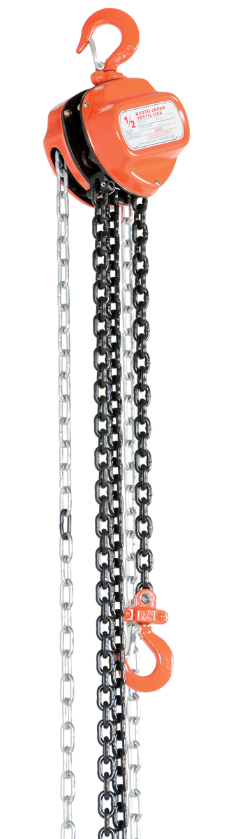 VESTIL HCH-1-20 Manual Chain Hoist, 1000 Lb Capacity, 20 Feet Lift height | AG7TUT