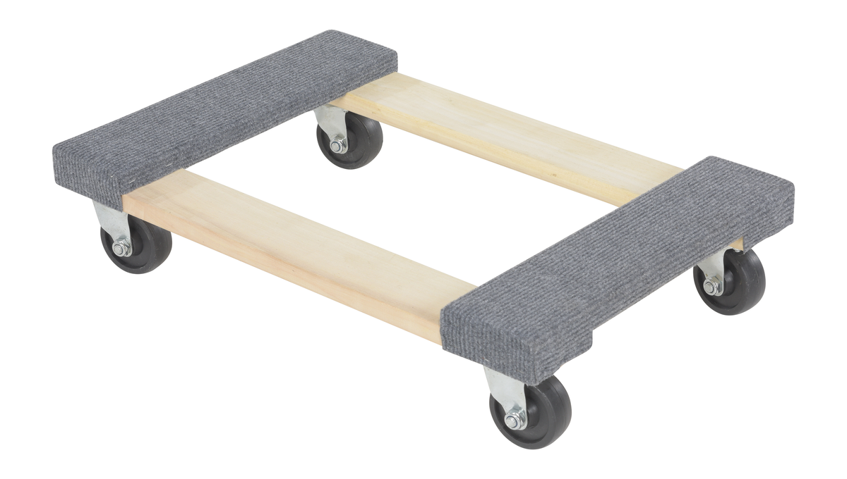 VESTIL HDOC-1624-9 Carpet End Hardwood Dolly, 900 Lb. Capacity, 16 Inch x 24 Inch Size | AG7TZV