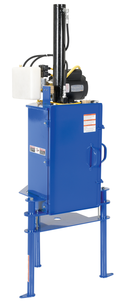 Steel Hydraulic Pail Crusher 5 Gallon Capacity, Blue