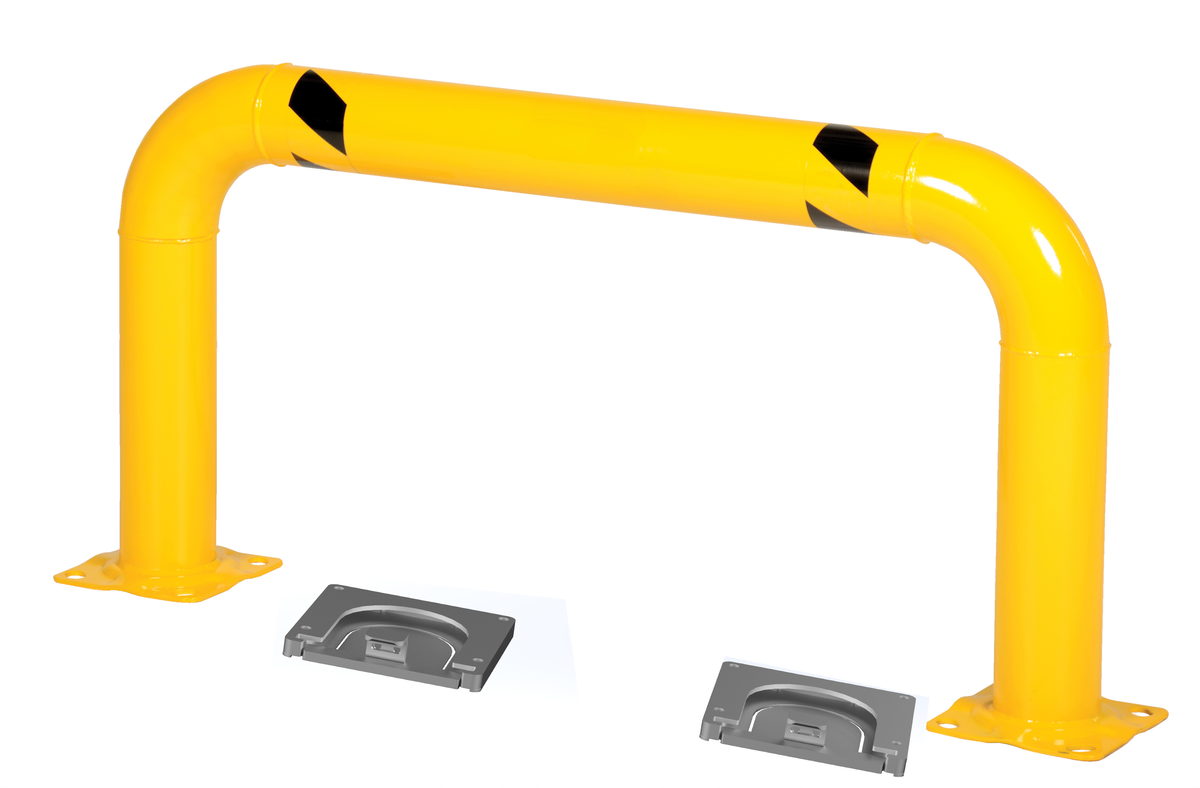 VESTIL HPRO-RF-48-24-4 Removable Bollards/Rack Guard,s 24 Inch x 36 Inch Size | AF4LAX 8ZNU1