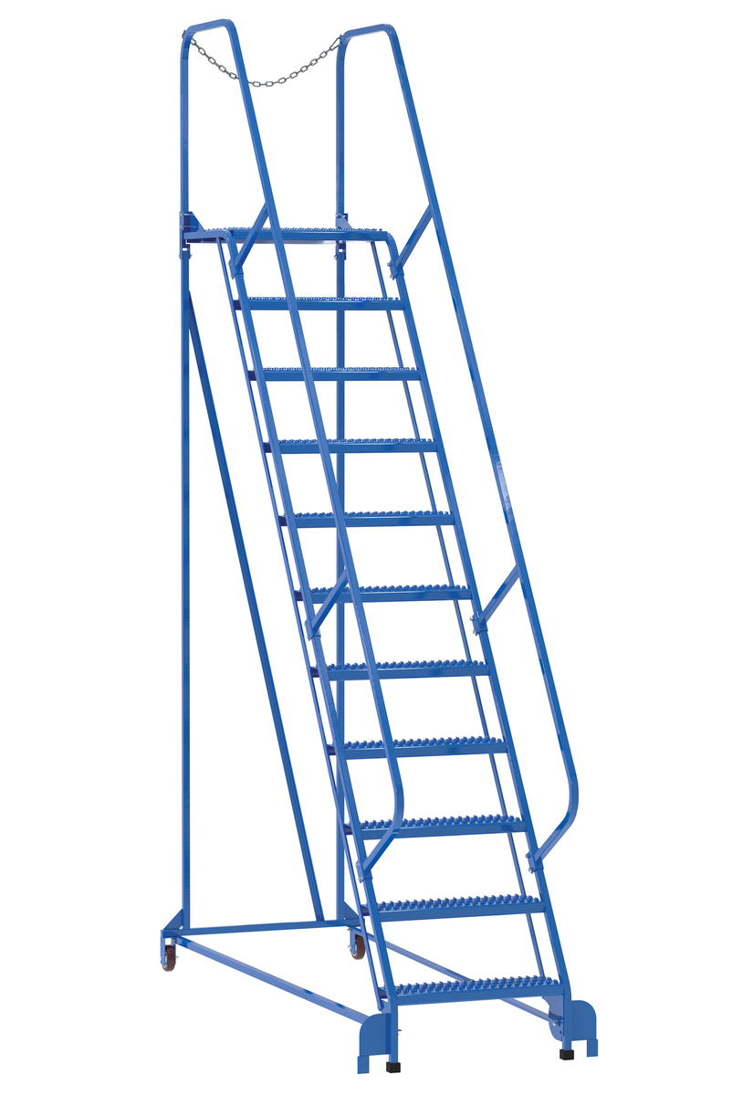 VESTIL LAD-MM-11-G Maintenance Ladder, 11 Step, Grip Strut, Steel | AG7VAJ