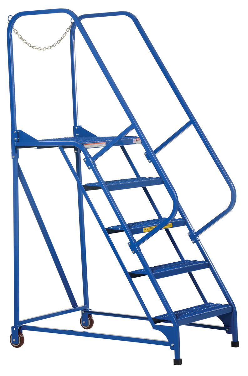 VESTIL LAD-MM-5-G Maintenance Ladder, 5 Step, Grip Strut, Steel | AG7VAV