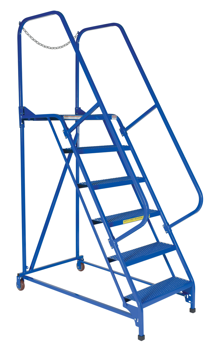 VESTIL LAD-MM-6-P Maintenance Ladder, 6 Step, Perforated, Steel | AG7VAY