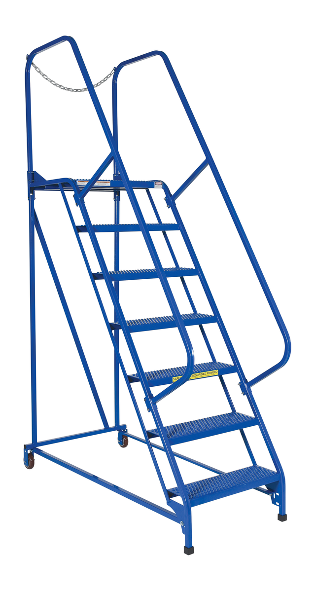 VESTIL LAD-MM-7-P Maintenance Ladder, 7 Step, Perforated, Steel | AG7VBA