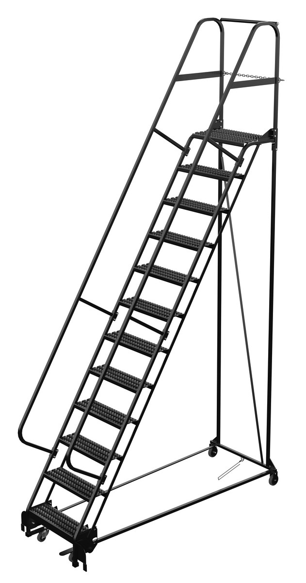 VESTIL LAD-PW-26-12-G-ESD Standard Slope Ladder, Grip Strut, ESD 23.5625 Inch Size, 12 Step | AG7VCG
