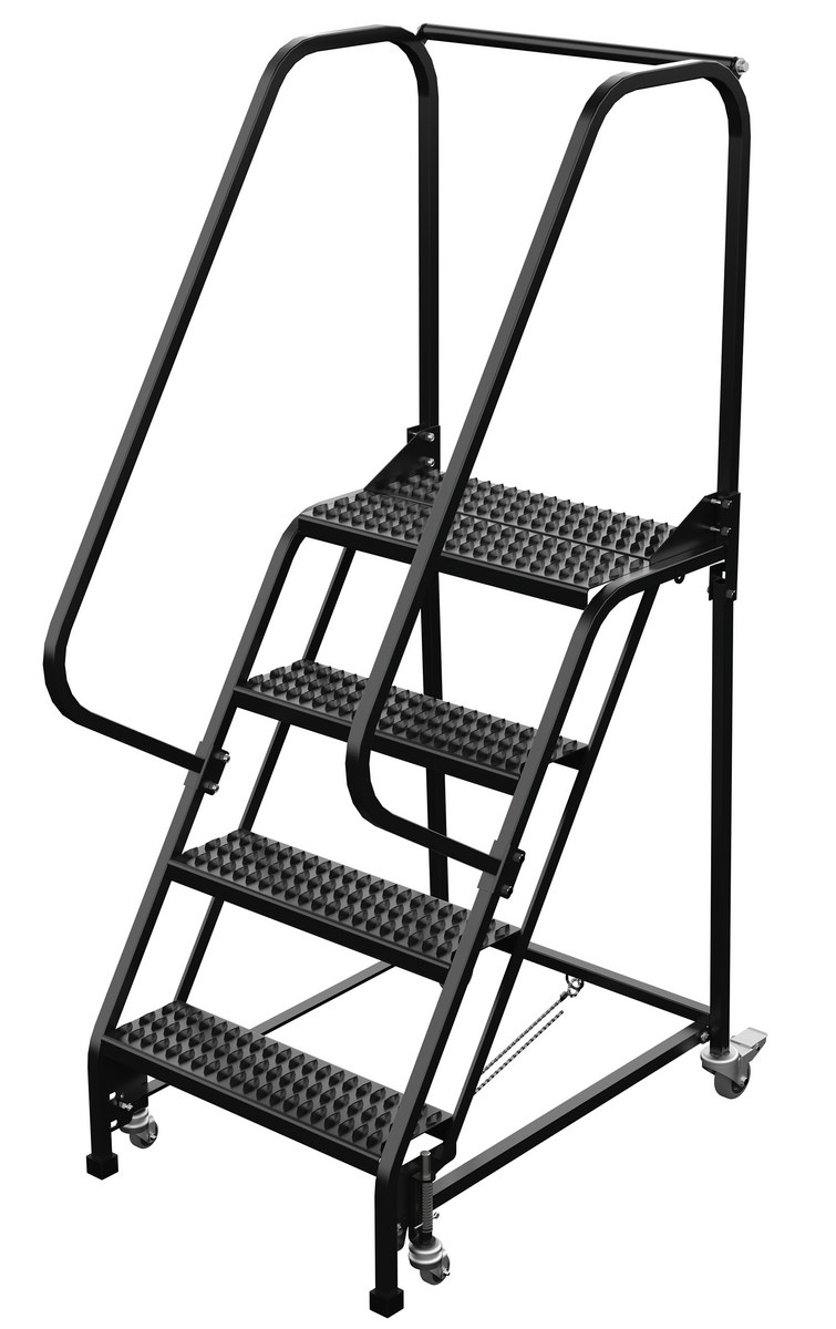 VESTIL LAD-PW-26-4-G-ESD Standard Slope Ladder, Grip Strut, ESD 23.5625 Inch Size, 4 Step | AG7VCV