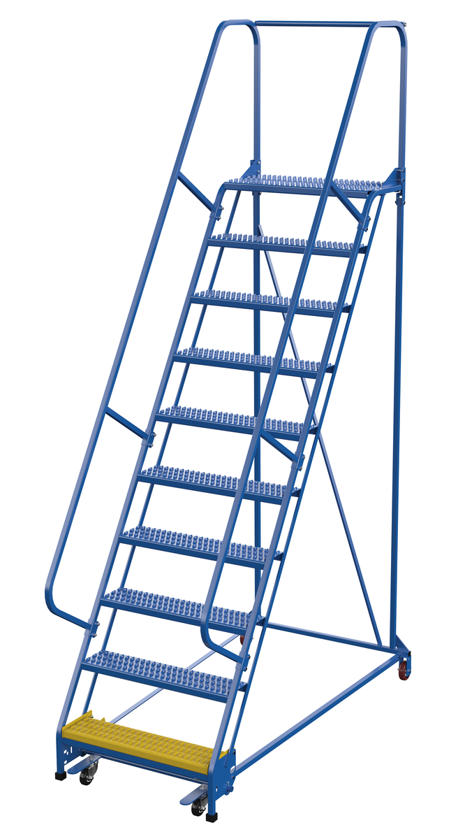VESTIL LAD-PW-32-10-G Standard Slope Ladder, Grip Strut, 30.25 Inch Size, 10 Step | AG7VDM