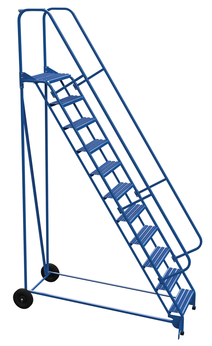 VESTIL LAD-RAF-11-24-G Roll-A-Fold Ladder, 58 Degree Grip Struct, 11 Step | AG7VEX