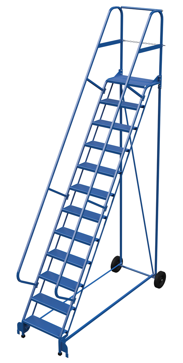 VESTIL LAD-RAF-12-24-P Roll-A-Fold Ladder, 58 Degree Perforated, 12 Step | AG7VFD