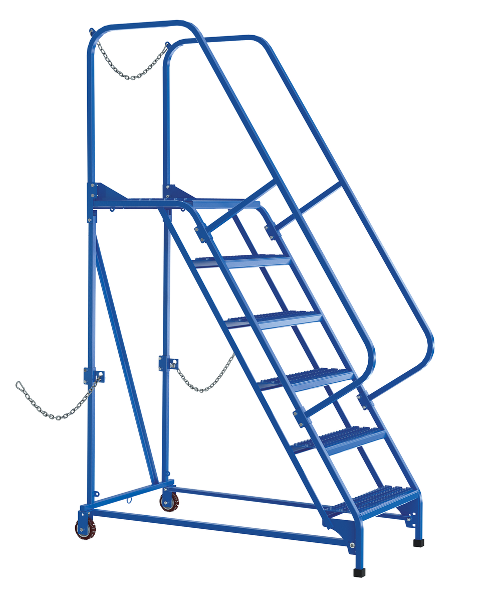 VESTIL LAD-STAL-6-G Semi-Trailer Access Ladder, 6-Step, 350 Lb. Capacity | CE3EEJ