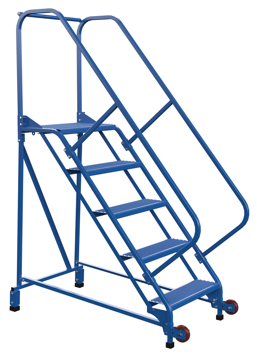 VESTIL LAD-TRN-50-5-P Tip-n-roll Ladder, Perforated, 5-Step, 50 Degree Angle | AG7VGP