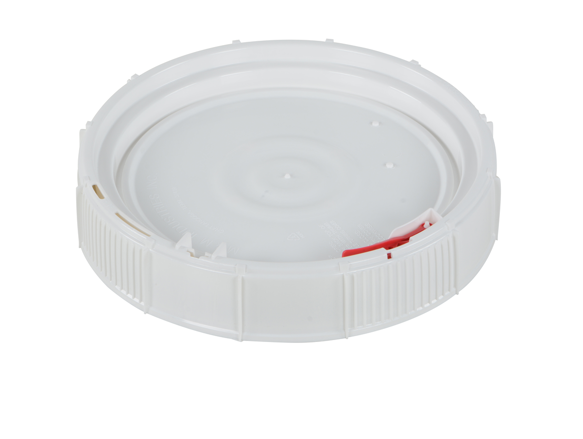 Polyethylene 3-1/2,5 and 6-1/2 Gallon Lid for Screw Top Pail White