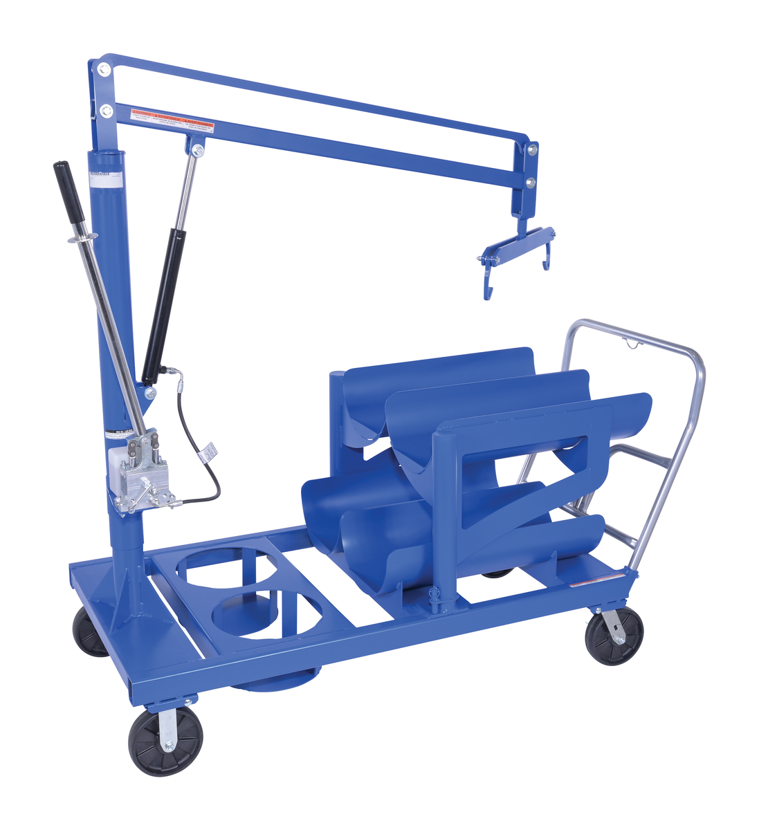 Steel LP Tank Truck 137-9/16 x 33-13/16 x 97-11/16 Inch 6 Tank Capacity, Blue