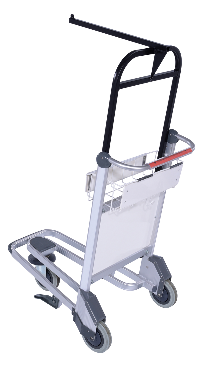 VESTIL LUG-B-GH Luggage Cart With Garment Hook | CE3EFY