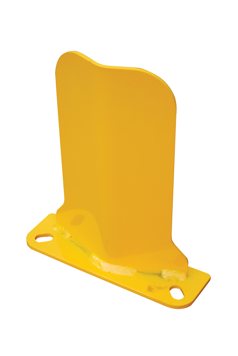 VESTIL NPG6-12 Steel Low Profile Rack Guard, 3 x 10 x 11-7/8 Inch Size, Yellow | AG7WMD