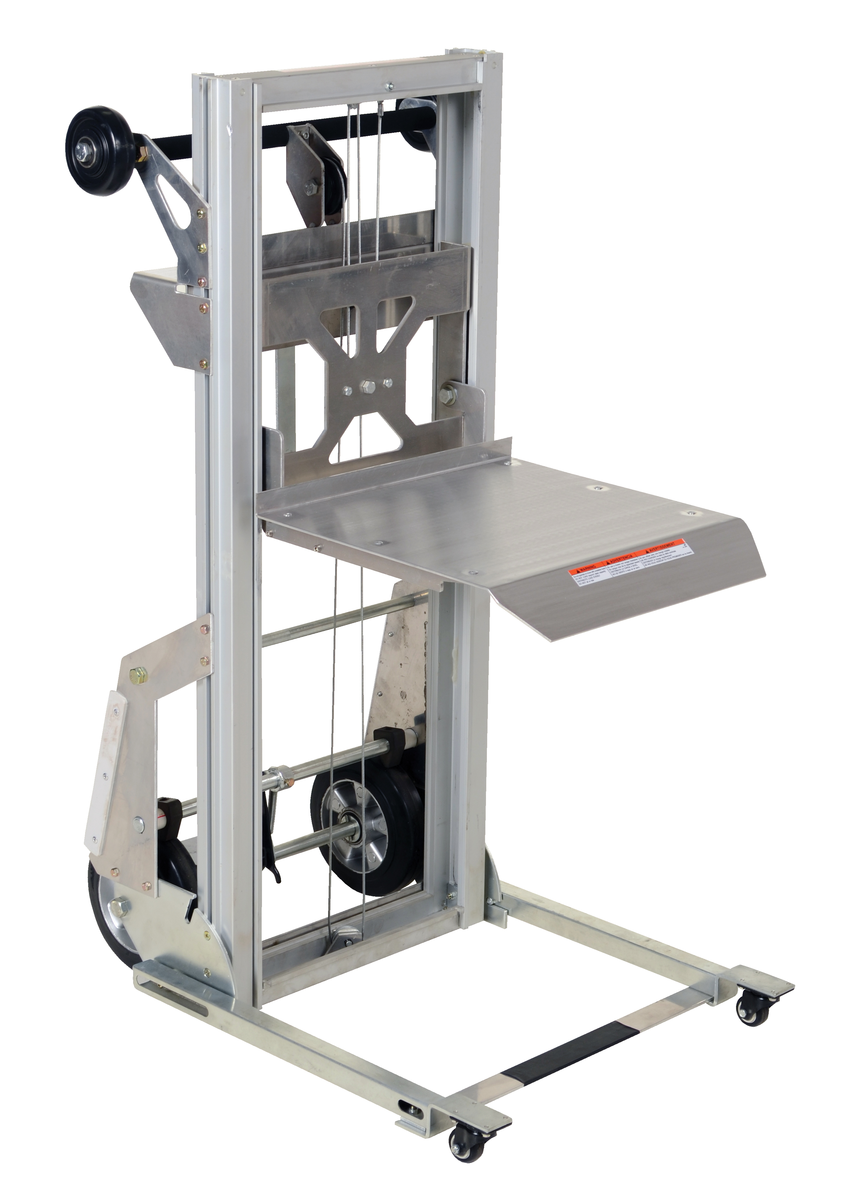 Aluminium Portable Load Lifter, 32-7/16 x 12-1/8 x 44-15/16 Inch, 200 lb Capacity, Silver