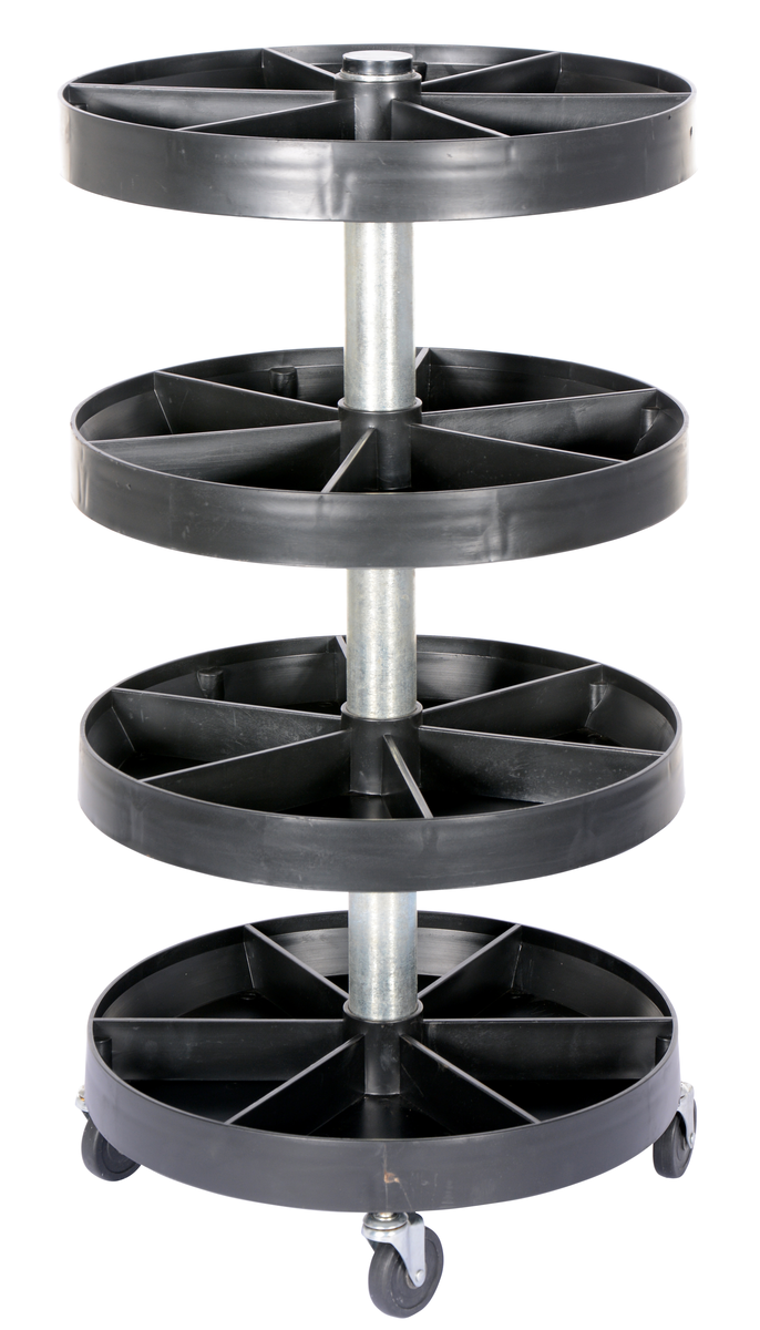 VESTIL PBIN-19 Portable Parts Bin, 200 Lb. Capacity, 19.5 x 19.5 Inch Size | AG8CZG