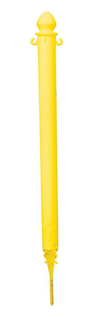 VESTIL PCB-Y-G Plastic Barricade Ground Stake, Pack of 4, Yellow | AG7WVE