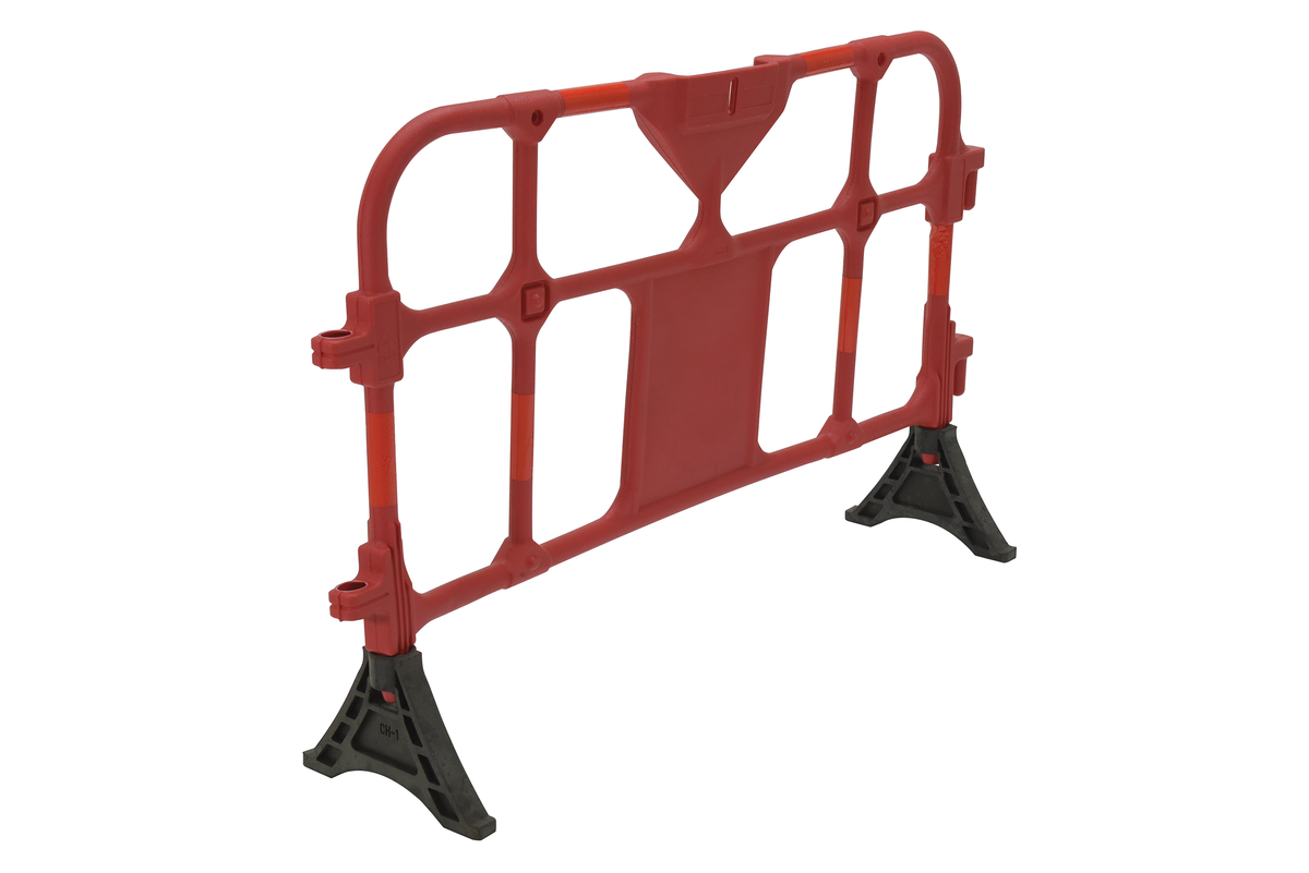 VESTIL PHR-R Plastic Interlocking Barrier, 59 Inch Size, Red | CE3EKJ
