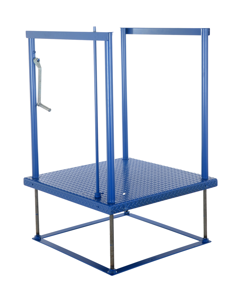 VESTIL POS-3636 Ergonomic Posi-crank Platform, 36 Inch x 36 Inch Size | AG7XKT