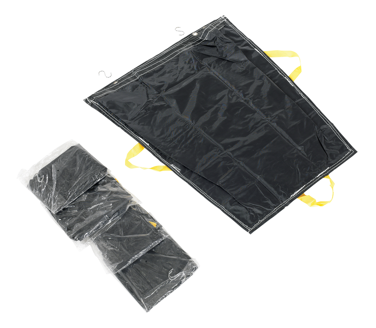 VESTIL PRTD-TB-BK-5PK Black Pallet Rack Trash Bag, 1/16 Inch x 37 Inch x 40 Inch Size, Pack of 5 | AG7XPX