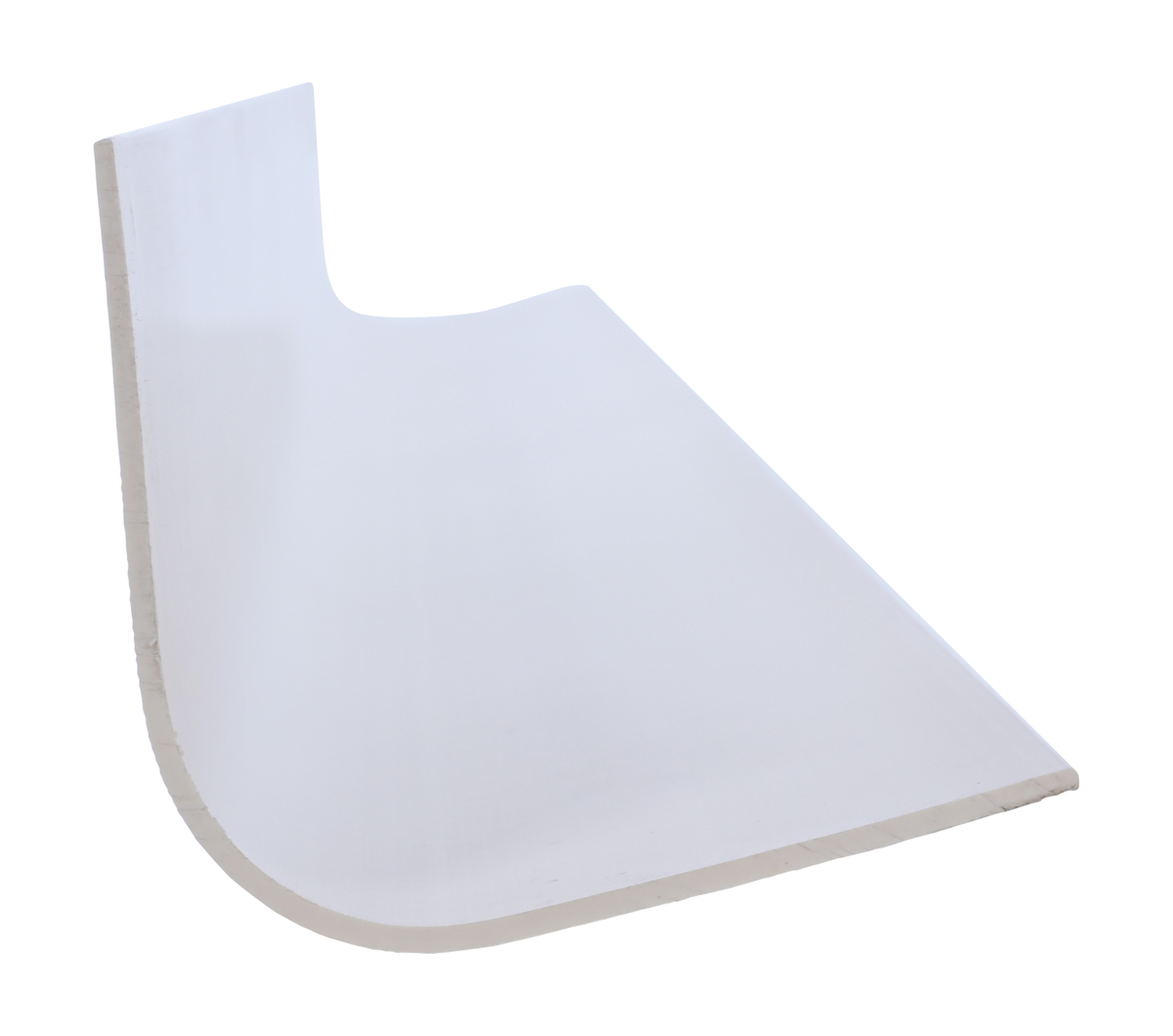 Pvc Rounded Corner Guard Vestil PVC-48R-BG | PVC Plastic Round Corner Guard, 3 x 3 x 48 Inch, 90 ...