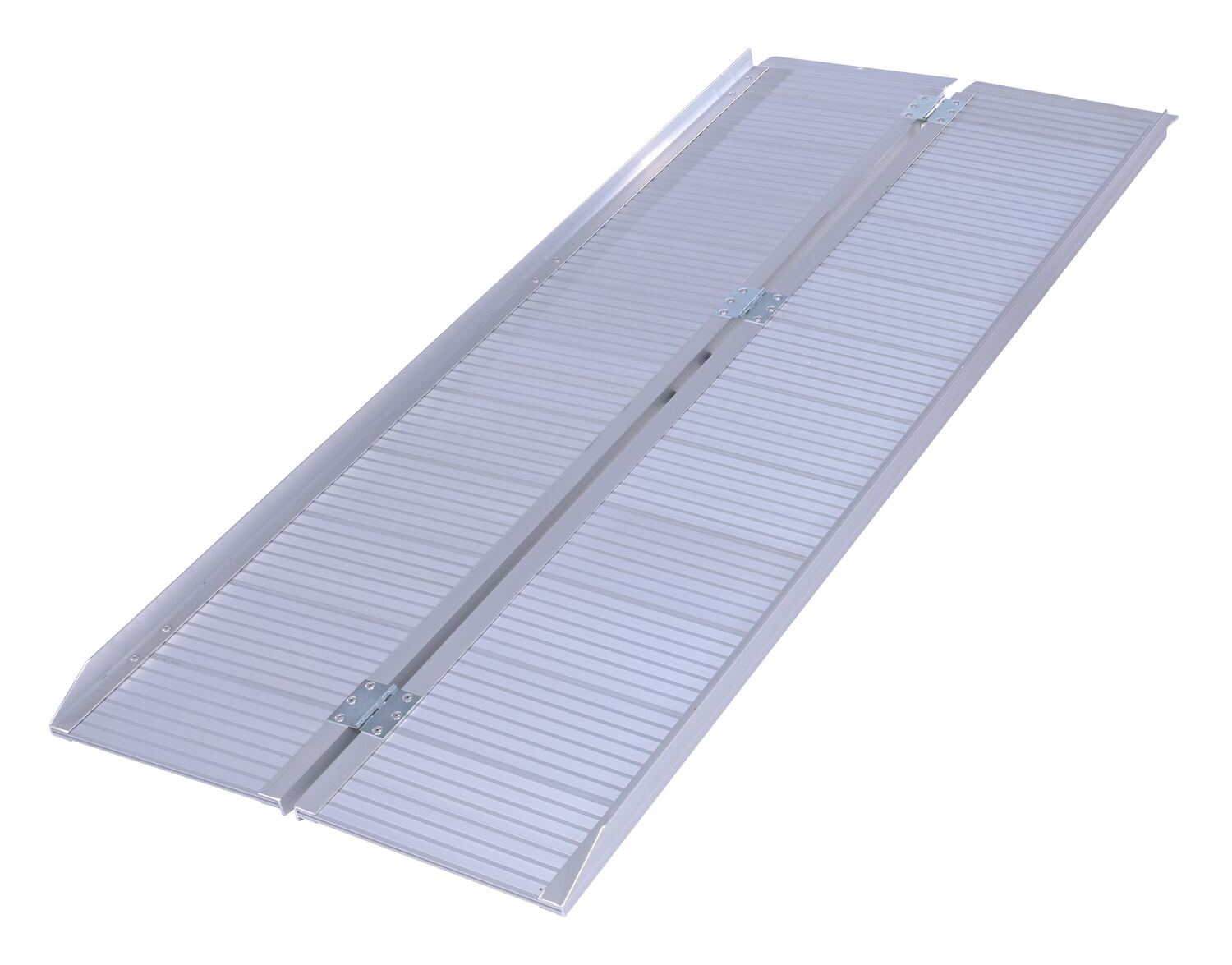 Aluminium Folding Ramp, Single Fold, 72 x 28-5/8 x 2-9/16 Inch, 500 lb Capacity, Silver