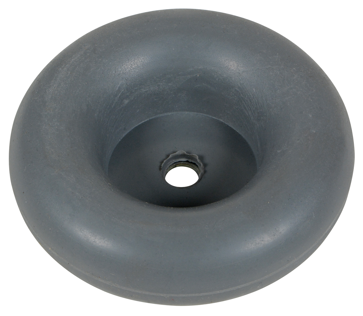 Thermoplastic Rubber Corner/Surface Guard Round Bumperm 3-1/4 x 3-1/4 x 7/8 Inch, Gray, Quantity 16