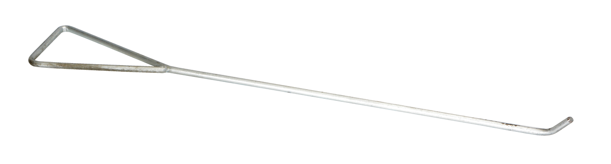 Wheel Chock Hook, Rail Car, 4-3/4 x 1-3/4 x 30 Inch Size, Silver